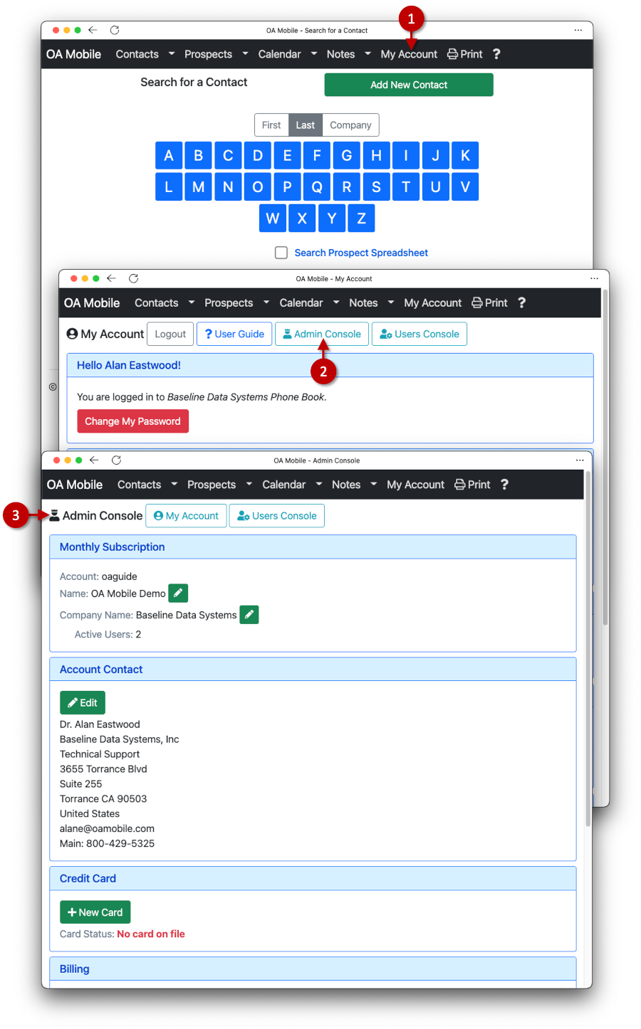 Admin Console