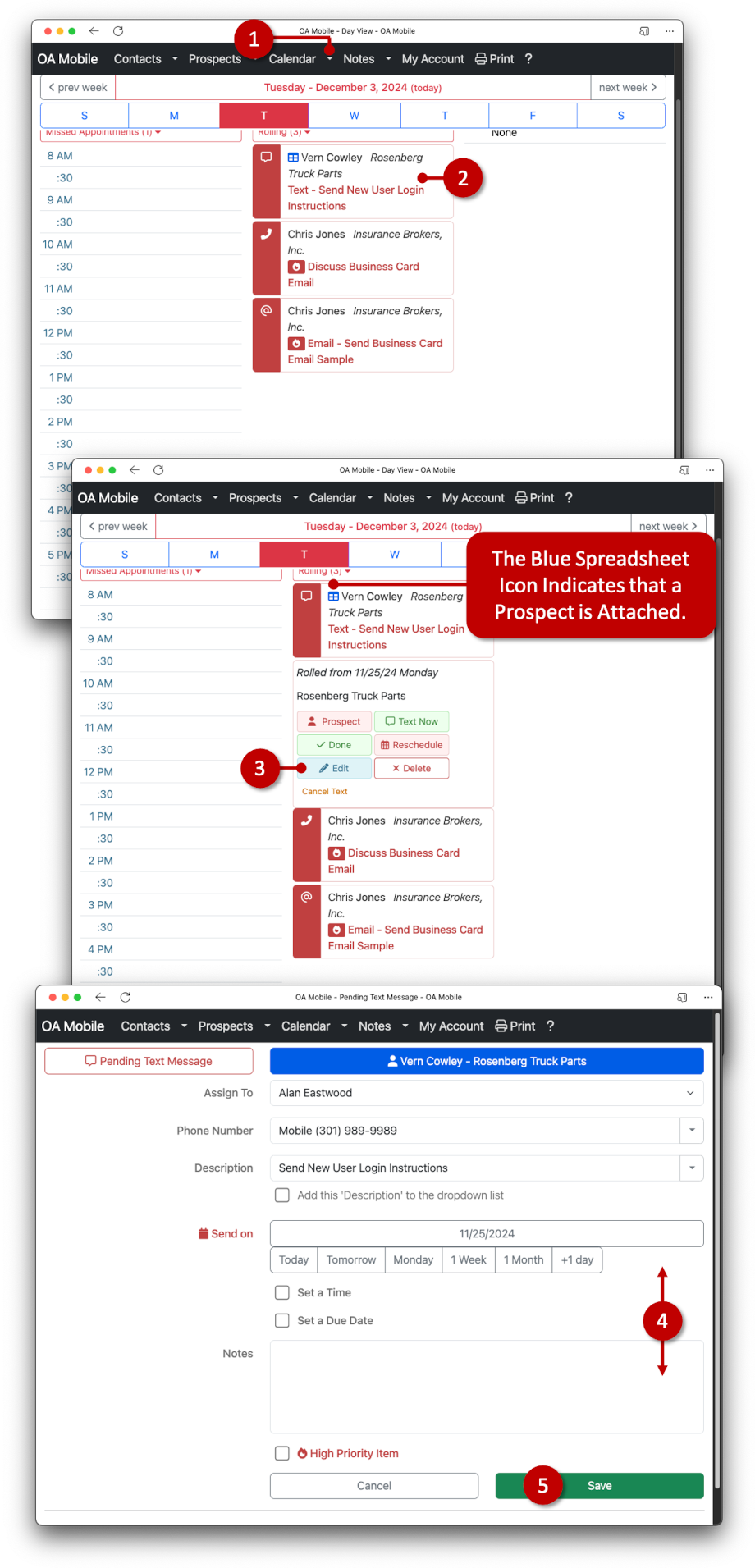 Editing a 'Contact To Do' in OA Mobile