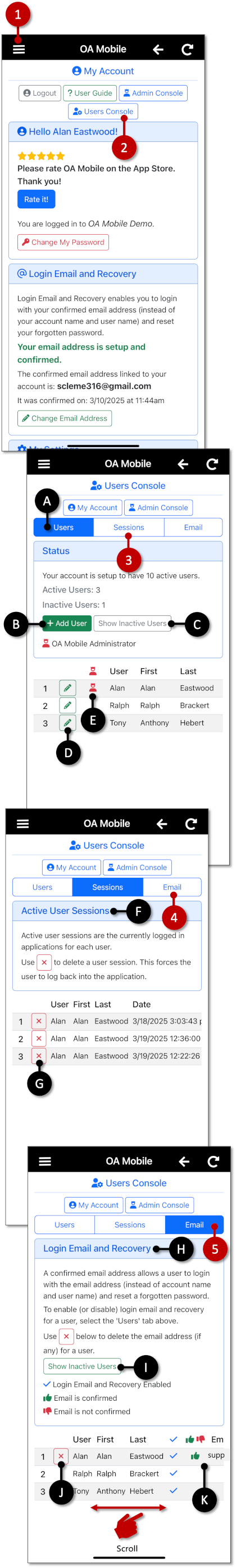 User Console - OA Mobile