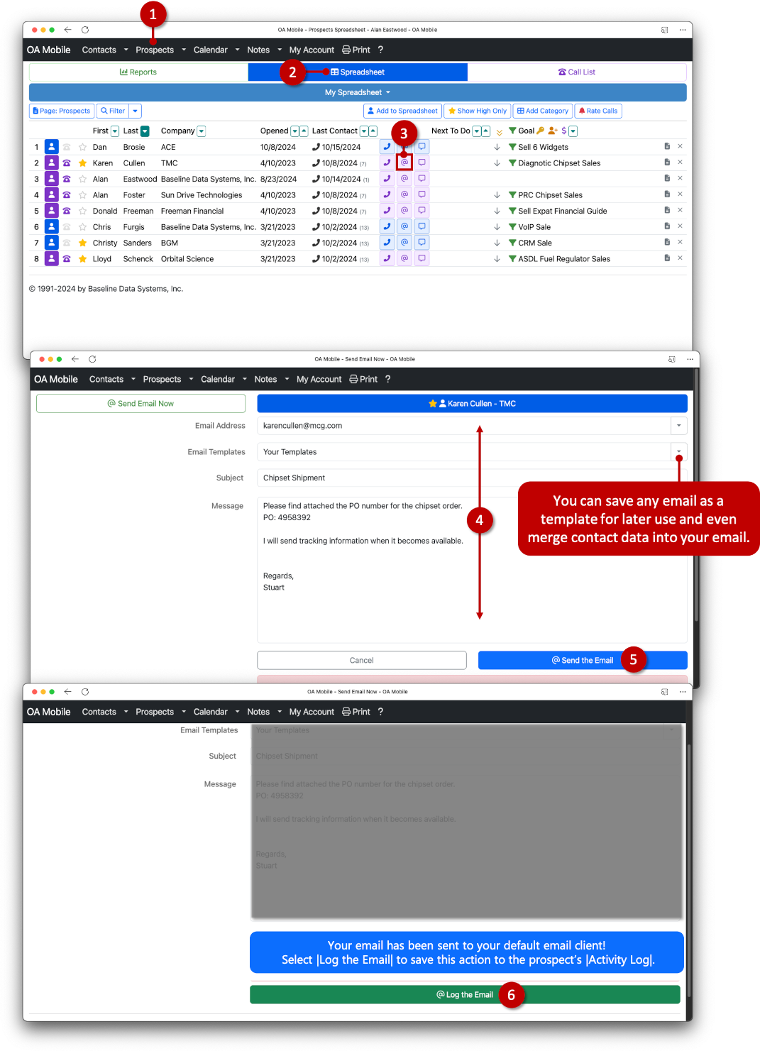 Send Email - OA Mobile