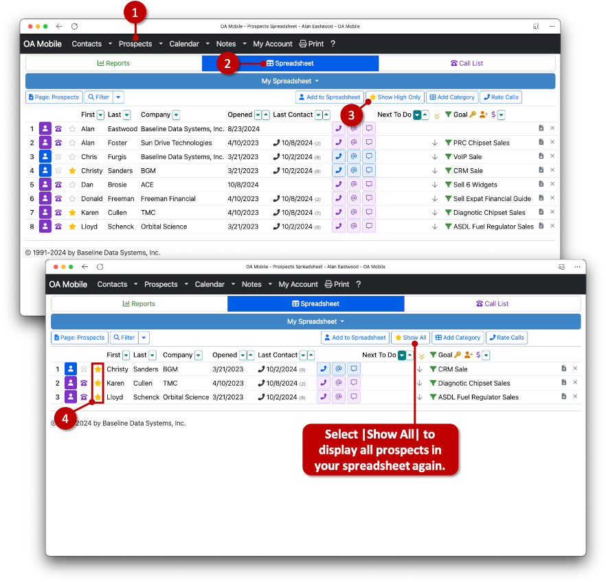 Toggle Prospect Priority - OA Mobile